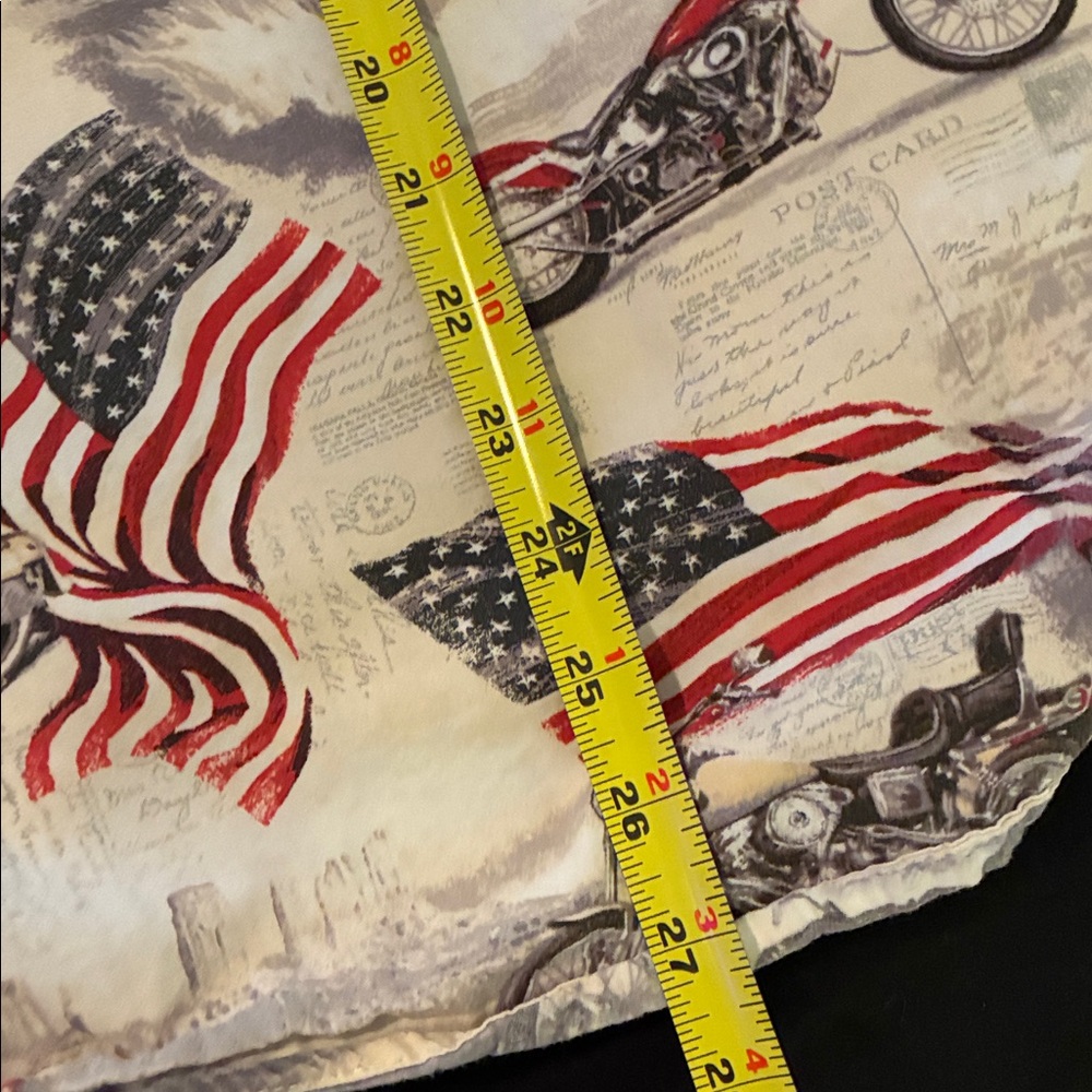 Morgan Creek Outfitters Men’s Patriotic Motorcycle Print Shirt SZ XXL - Picture 6 of 6